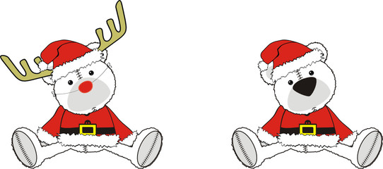 polar bear cartoon claus1