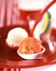 Sorbet tomate et concombre