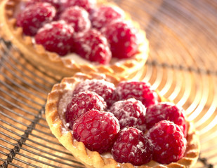 Tartelette aux framboises