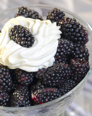 mûres à la chantilly