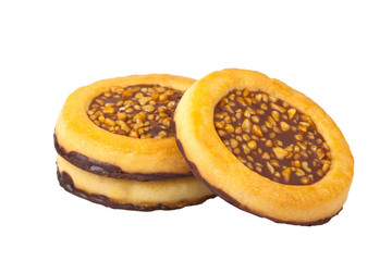 Cookies on a white background
