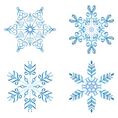 Eisblumen geschwungen