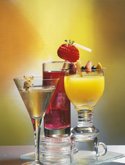 Assortiment de cocktails