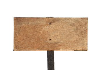 Blank Wooden Sign