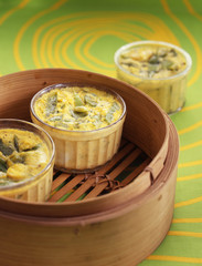 Omelette aux haricots verts vapeur