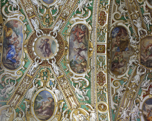 Soffitto affrescato, Basilica di Santa Maria Maggiore. Bergamo