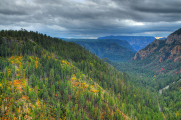Fototapeta premium Oak Creek Canyon in Autumn