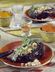 Aubergines farcies à l'indienne 
