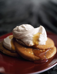 Pancake au café à la chantilly