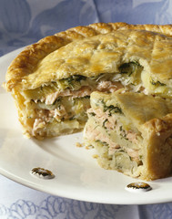 Tourte de saumon à l'aneth
