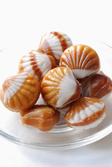 Caramels en forme de coquillages