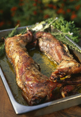 Lapin farci au fromage de ch&egrave;vre 