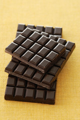 Tablettes de chocolat noir