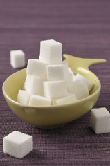 Tas de morceaux de sucre