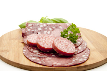 Rotwurst und Salami