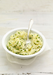 Ecrasé de pommes de terre à la ciboulette 