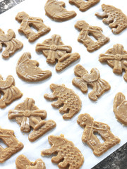 Préparation de spéculos de Noël