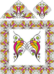 Fototapeta premium antique victorian frame