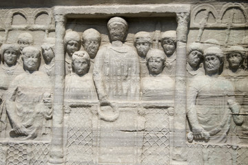 Istanbul - bas-reliefs detail Obelisk - Turkey