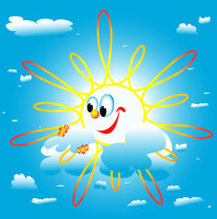 солнце катается