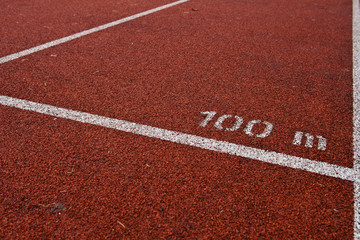 Sport grounds concept - Athletics Track Lane Numbers