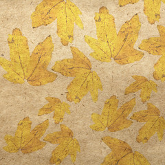 vintage wallpaper background with maple leaf