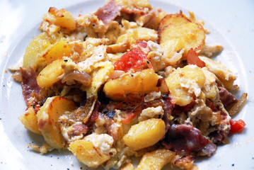 Bauernfrühstück close up