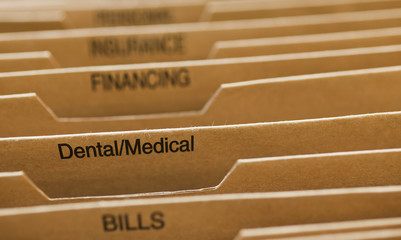 Cardboard Folder Dental Medical