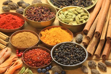Keuken spatwand met foto Spices © Profotokris