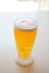 Fresh and cold foamy beer