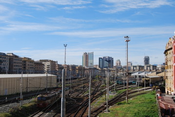 Fototapeta premium Genova, i grattacieli del centro