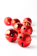 Red Christmas baubles