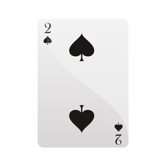 Carte deux piques Card