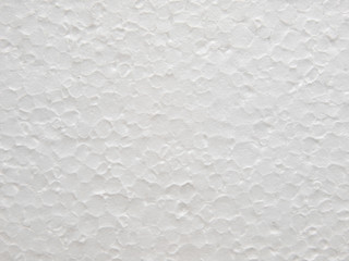 White polystyrene background