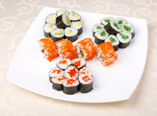 Traditional Japanese food Sushi