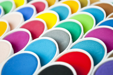 Abstract image of watercolor set