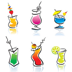 Set of the different cocktails - 27309565
