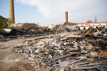 Haus - Abriss / Einsturz