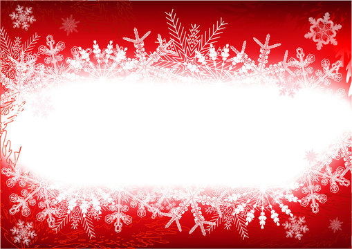 Red snow background