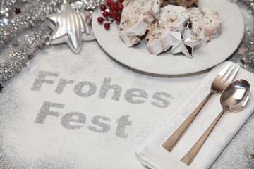 Fototapeta na wymiar Frohes Fest - Weihnachtskarte exklusiv