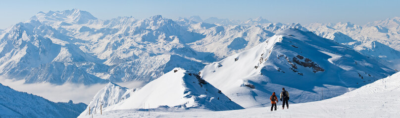Panorama of ski resort