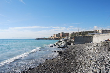 Fototapeta na wymiar Genoa Waterfront Lombardo