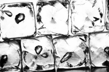Crédence de cuisine en verre imprimé Dans la glace Glaçons