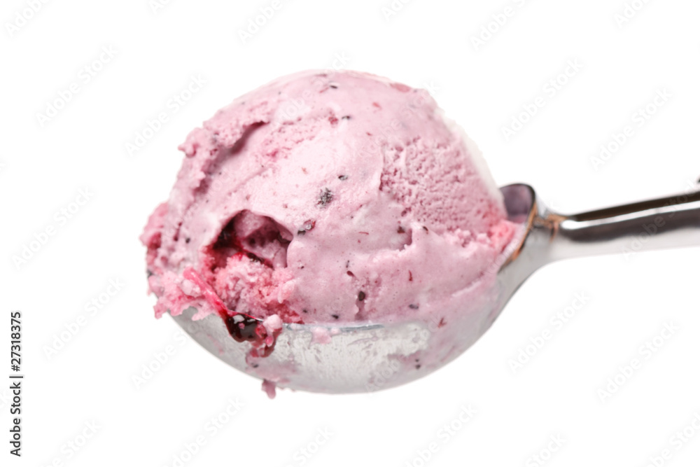 Wall mural ice cream in spoon