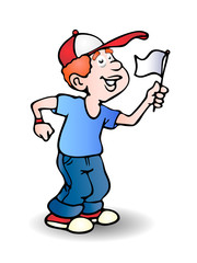 number one fan illustration