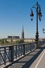 Saint Pierre bridge at Bordeaux, France