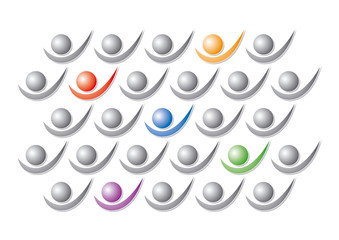 Graphic Count me in Concept Vector