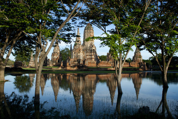 Chaiwattanaram temple in Ayutthaya Historical Park , Thailand