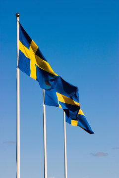 The Swedish flags