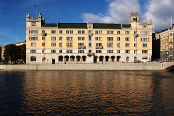 Fototapeta na wymiar Old palace in Stockholm